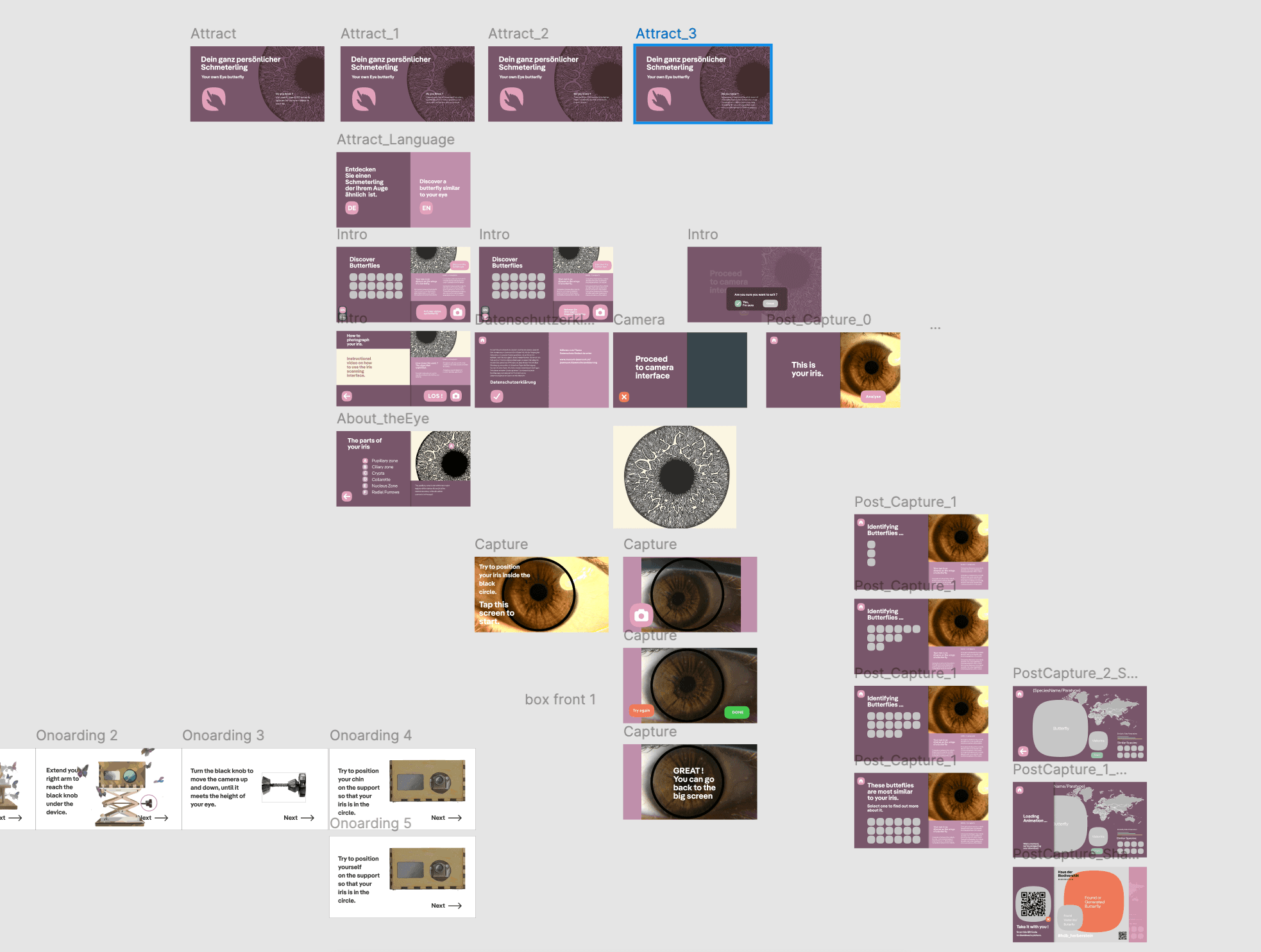 user flow from first touch to scane